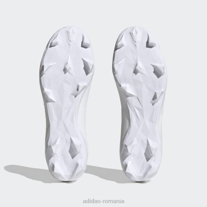 Adidas precizie prădător.3 cizme fără șireturi pentru teren ferm alb unisex alb negru 2JBN12212