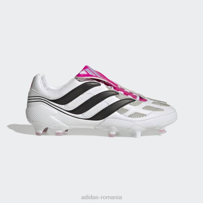 Adidas predator alb precizie.1 crape teren ferm adidas unisex alb/negru/roz 2JBN4365