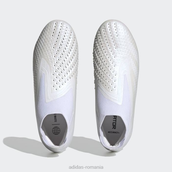 Adidas predator alb precizie+ cizme de teren ferm moda unisex alb 2JBN317