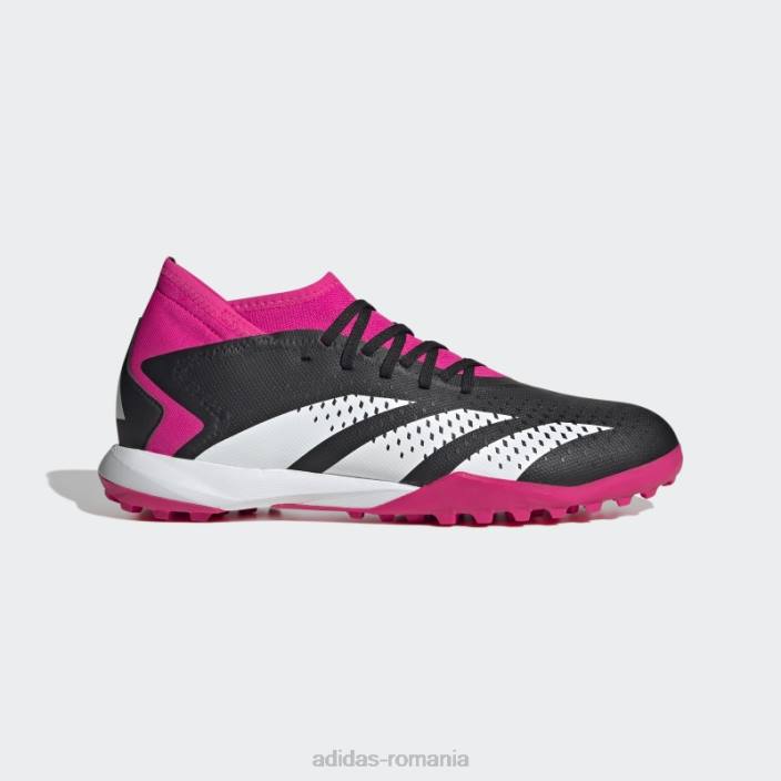 Adidas predator roz precizie.3 cizme de gazon unisex negru/alb/roz 2JBN12306