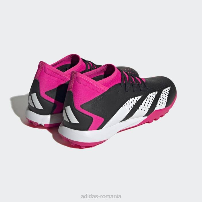 Adidas predator roz precizie.3 cizme de gazon unisex negru/alb/roz 2JBN12306