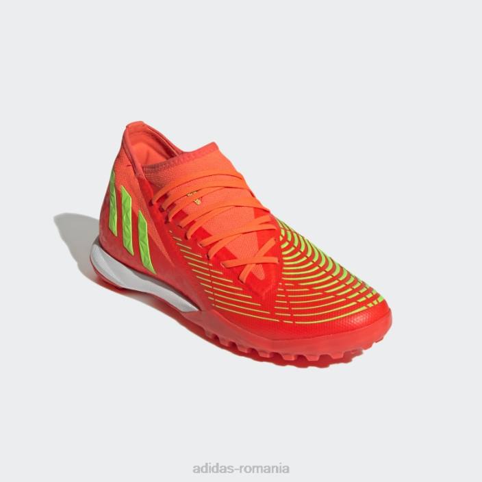 Adidas roșu pradator edge.3 pantofi gazon modă unisex roșu/verde/negru 2JBN4828