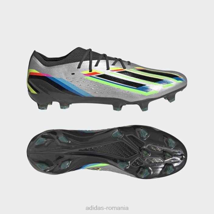 Adidas silver x speedportal.1 cizme de teren ferm unisex argintiu/negru/galben 2JBN683