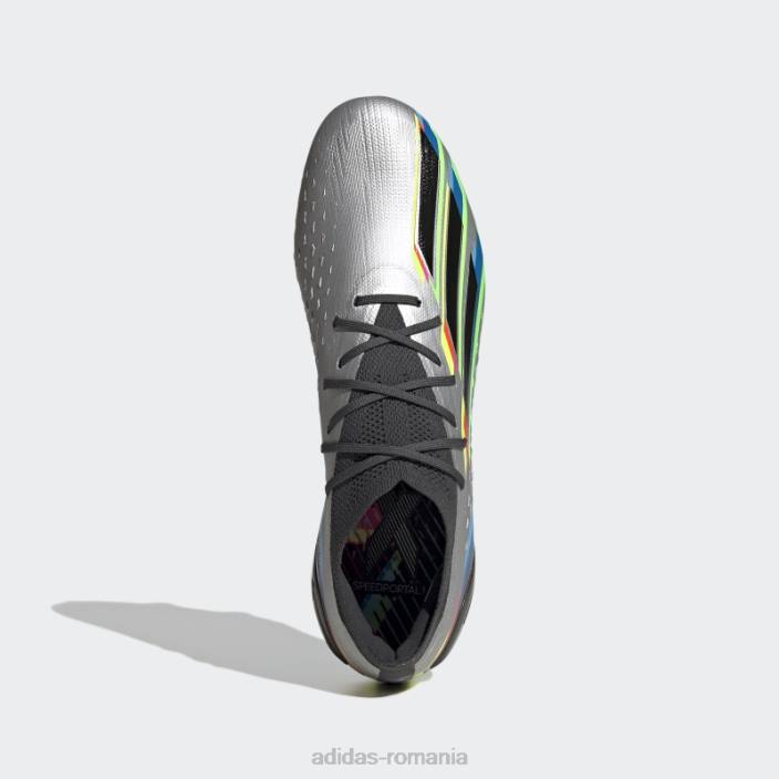 Adidas silver x speedportal.1 cizme de teren ferm unisex argintiu/negru/galben 2JBN683