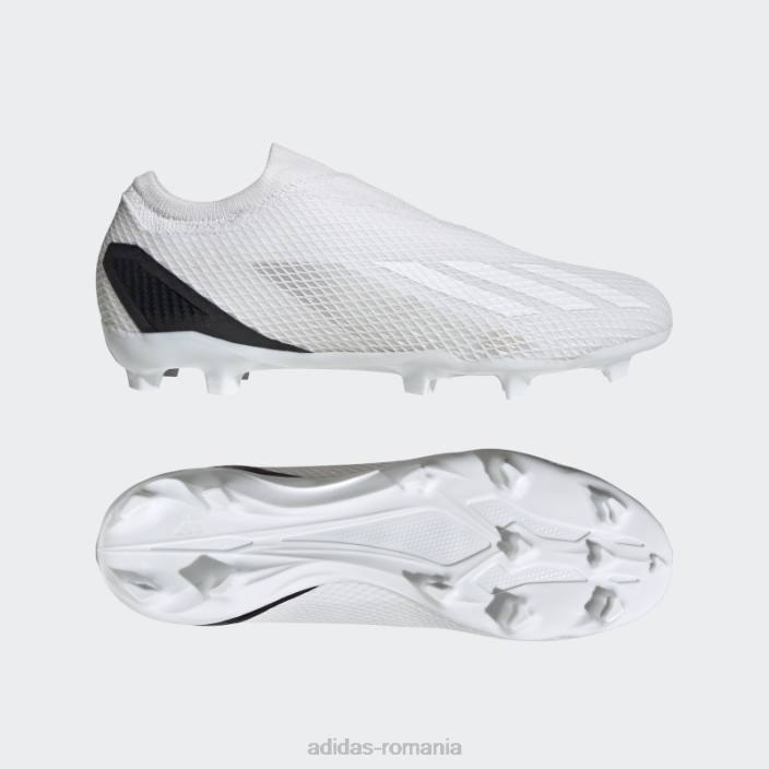 Adidas x speedportal.3 cizme de teren ferm fără șireturi albe unisex alb negru 2JBN12205