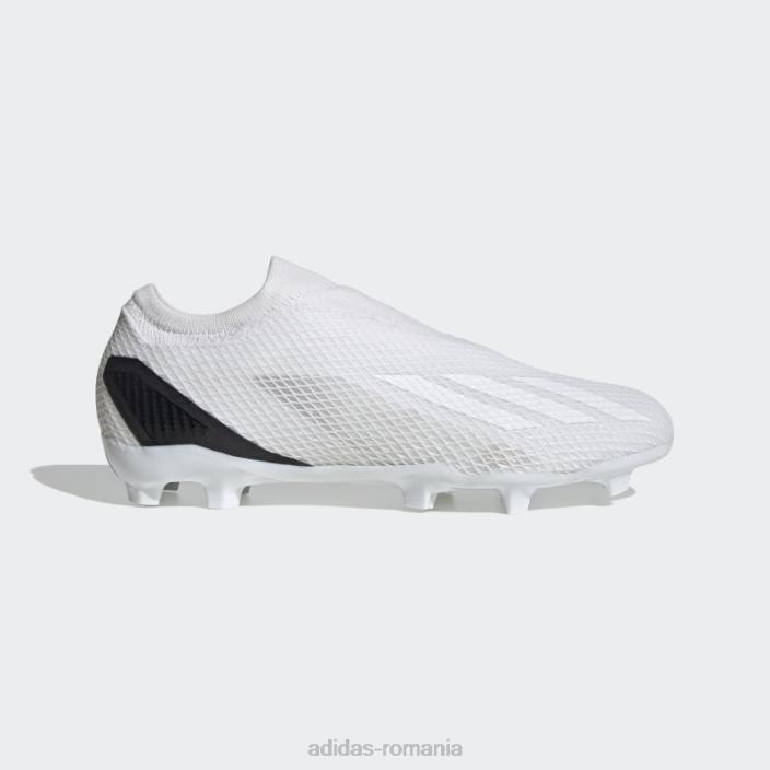Adidas x speedportal.3 cizme de teren ferm fără șireturi albe unisex alb negru 2JBN12205