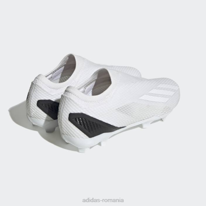Adidas x speedportal.3 cizme de teren ferm fără șireturi albe unisex alb negru 2JBN12205