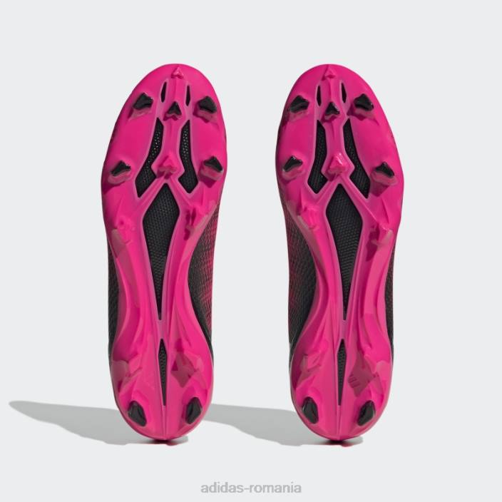 Adidas x speedportal.3 cizme de teren ferm fără șireturi roz unisex roz/zero metalic/negru 2JBN12217
