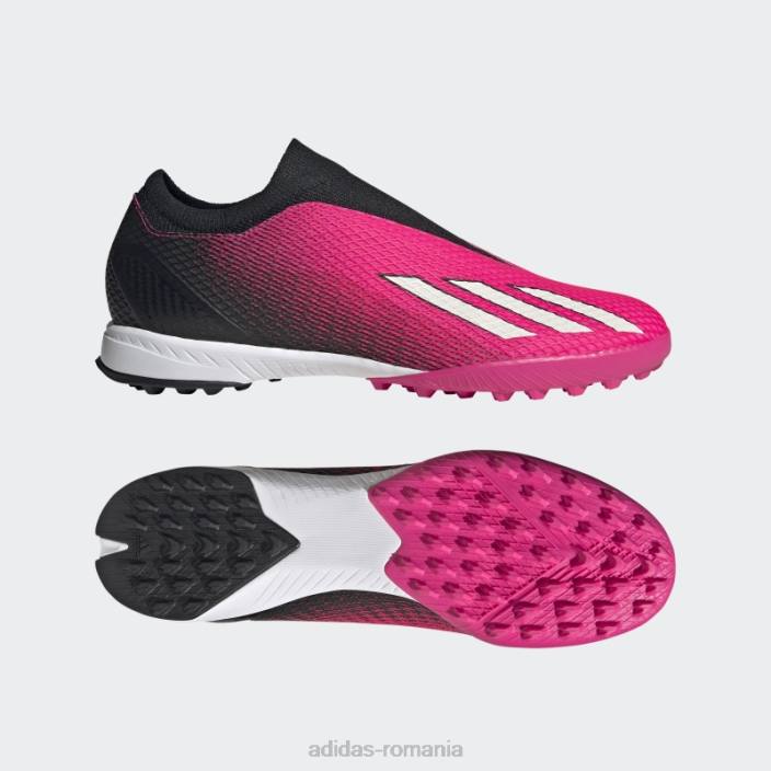 Adidas x speedportal.3 cizme gazon fara siret roz unisex roz/zero metalic/negru 2JBN12374