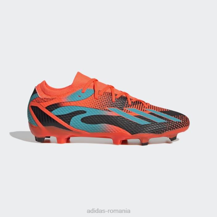 Adidas x speedportal messi.3 crape de teren ferm portocaliu unisex portocaliu/papură cu mentă/negru 2JBN4604