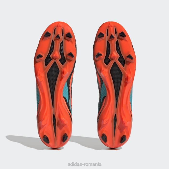 Adidas x speedportal messi.3 crape de teren ferm portocaliu unisex portocaliu/papură cu mentă/negru 2JBN4604