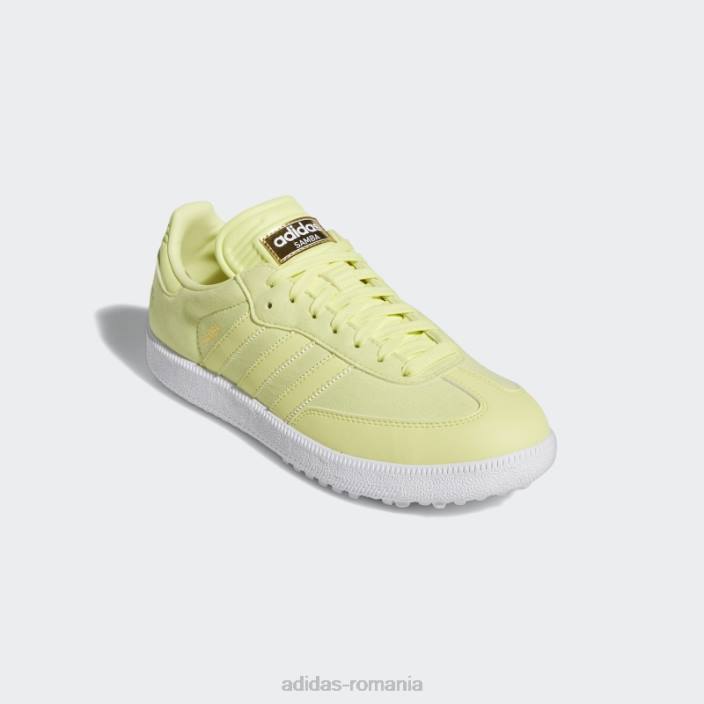 Adidas Ediție specială samba pantofi de golf fără vârfuri galben adidas unisex galben/alb 2JBN12780