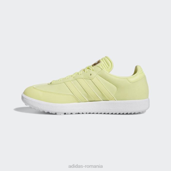 Adidas Ediție specială samba pantofi de golf fără vârfuri galben adidas unisex galben/alb 2JBN12780