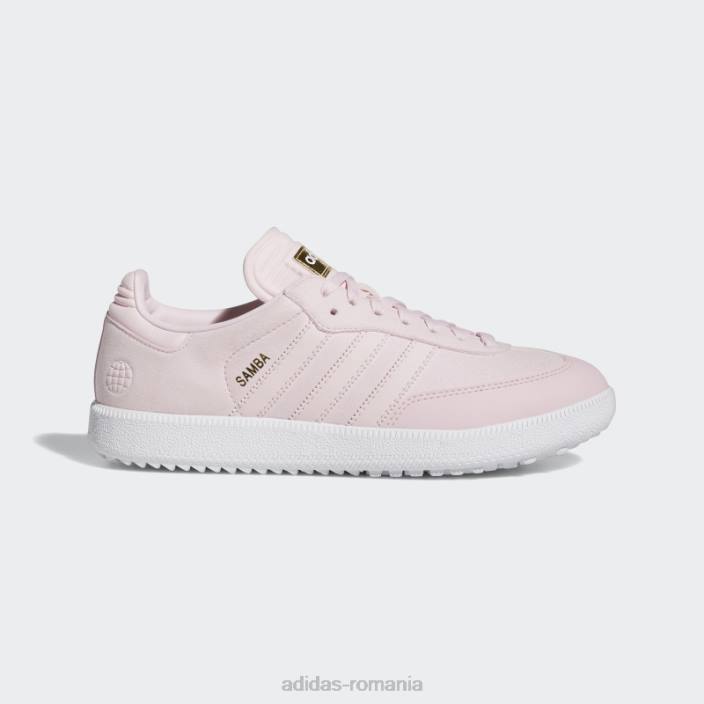 Adidas Ediție specială samba pantofi de golf fără vârfuri roz unisex roz/alb 2JBN4825