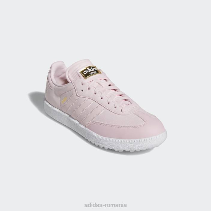 Adidas Ediție specială samba pantofi de golf fără vârfuri roz unisex roz/alb 2JBN4825