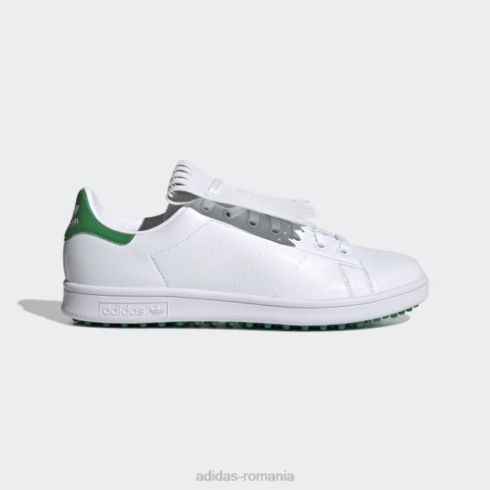 Adidas pantofi de golf stan smith primegreen ediție specială fără vârfuri albi unisex alb/verde 2JBN4538