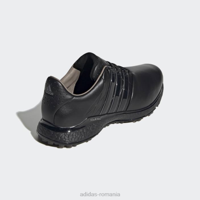 Adidas pantofi de golf tour360 xt-sl 2.0 fără vârfuri negri unisex negru/fier metalic 2JBN12692