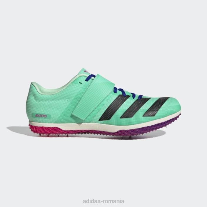 Adidas pantofi de saritura in inaltime adizero menta unisex menta/negru/albastru 2JBN13057