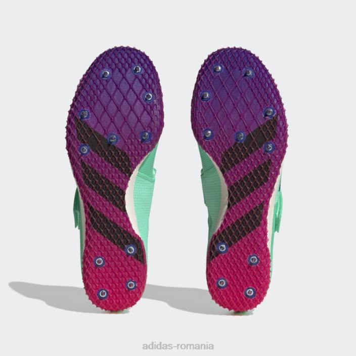 Adidas pantofi de saritura in inaltime adizero menta unisex menta/negru/albastru 2JBN13057