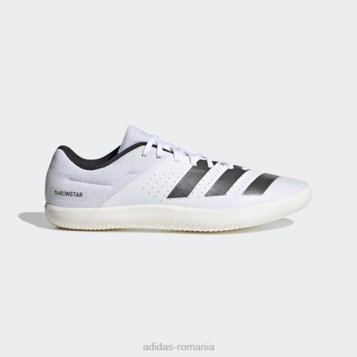 Adidas pantofi throwstar albi unisex alb/metalic/negru 2JBN12686