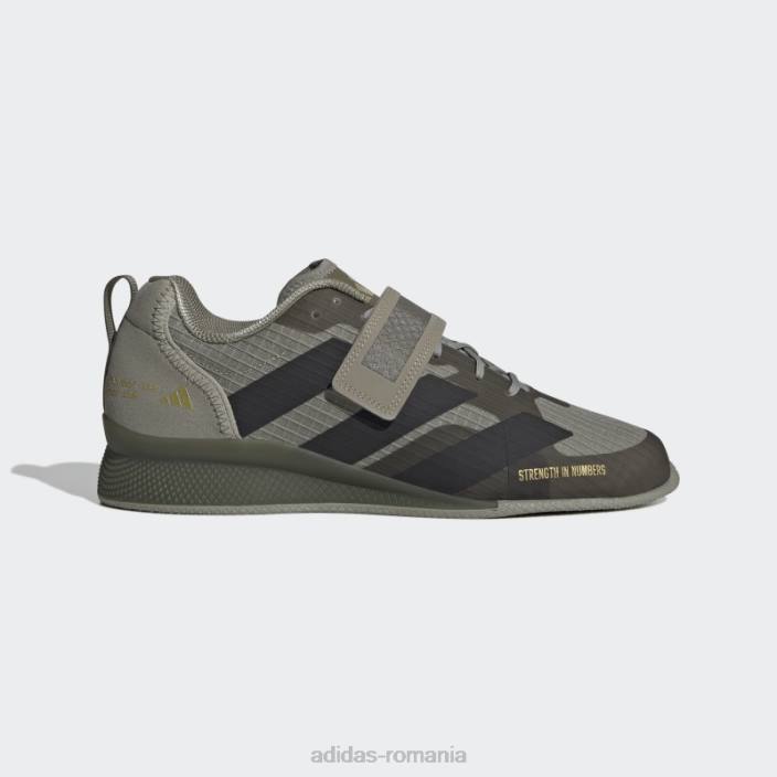 Adidas argintiu pebble adipower haltere 3 pantofi unisex pietriș argintiu/negru/măslin 2JBN12412