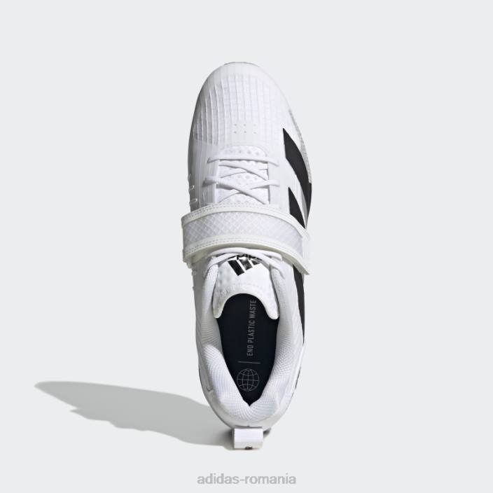 Adidas pantofi de haltere adipower 3 alb unisex alb/negru/gri 2JBN12254