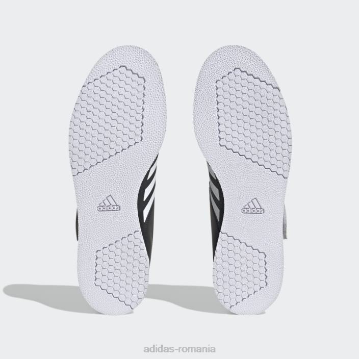 Adidas pantofi de haltere power perfect 3 tokyo negri unisex alb negru 2JBN12421
