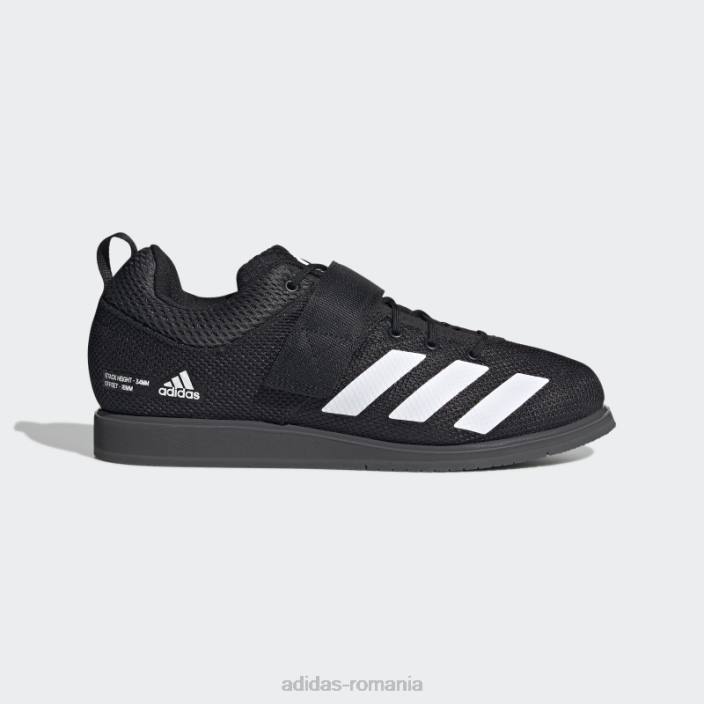 Adidas pantofi de haltere powerlift 5 negri adidas unisex negru/alb/gri 2JBN714