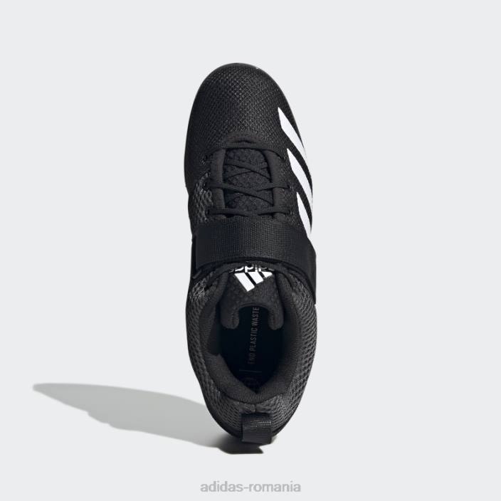 Adidas pantofi de haltere powerlift 5 negri adidas unisex negru/alb/gri 2JBN714