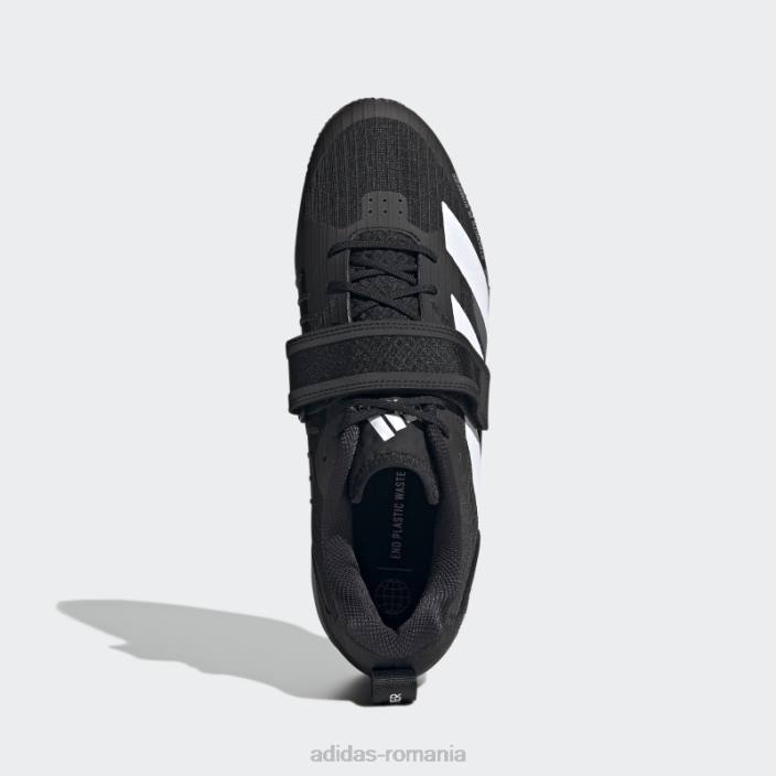Adidas pantofi negri adipower haltere 3 unisex negru/alb/gri 2JBN76