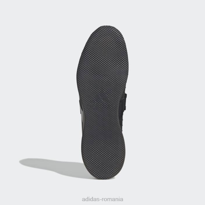 Adidas pantofi negri adipower haltere 3 unisex negru/alb/gri 2JBN76