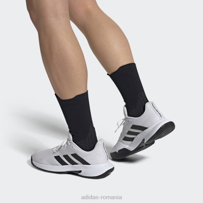 Adidas Courtjam control pantofi de tenis negri unisex alb negru 2JBN12954
