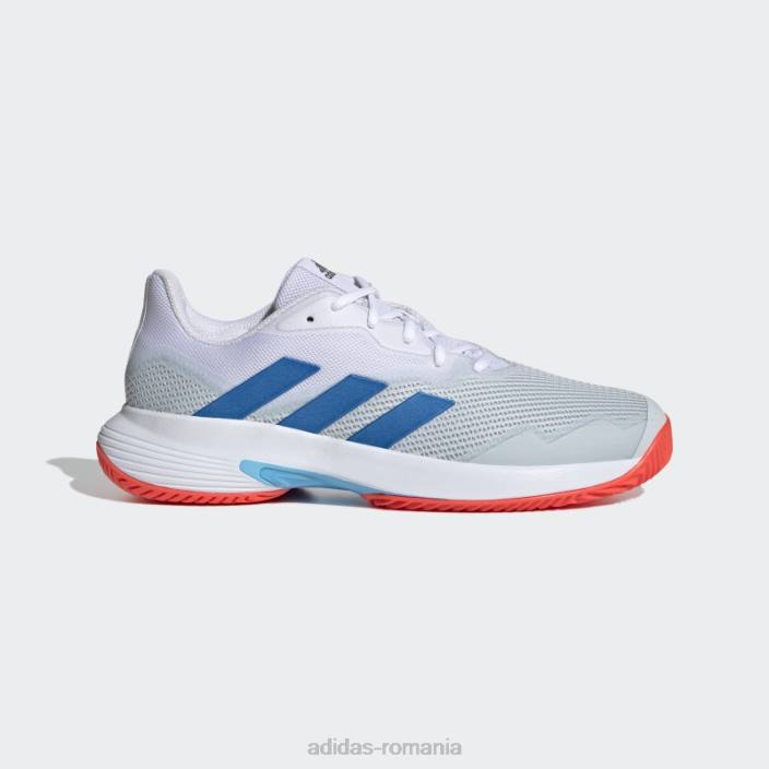 Adidas nuanță albastră courtjam control pantofi tenis adidas unisex nuanță albastră/papură albastră/alb 2JBN12387
