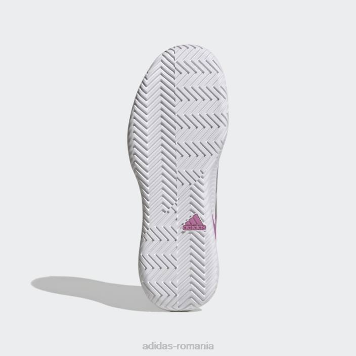 Adidas pantofi de tenis albi de viteză sfidătoare unisex alb/argintiu/carbon 2JBN13067