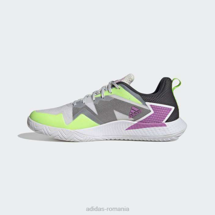 Adidas pantofi de tenis albi de viteză sfidătoare unisex alb/argintiu/carbon 2JBN13067