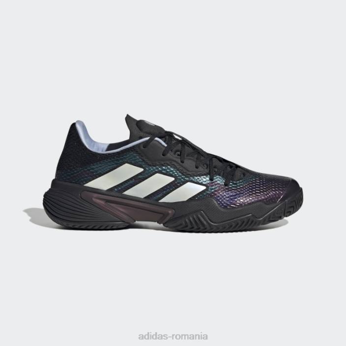 Adidas pantofi de tenis baricade negri unisex zori negru/alb/albastru 2JBN12643