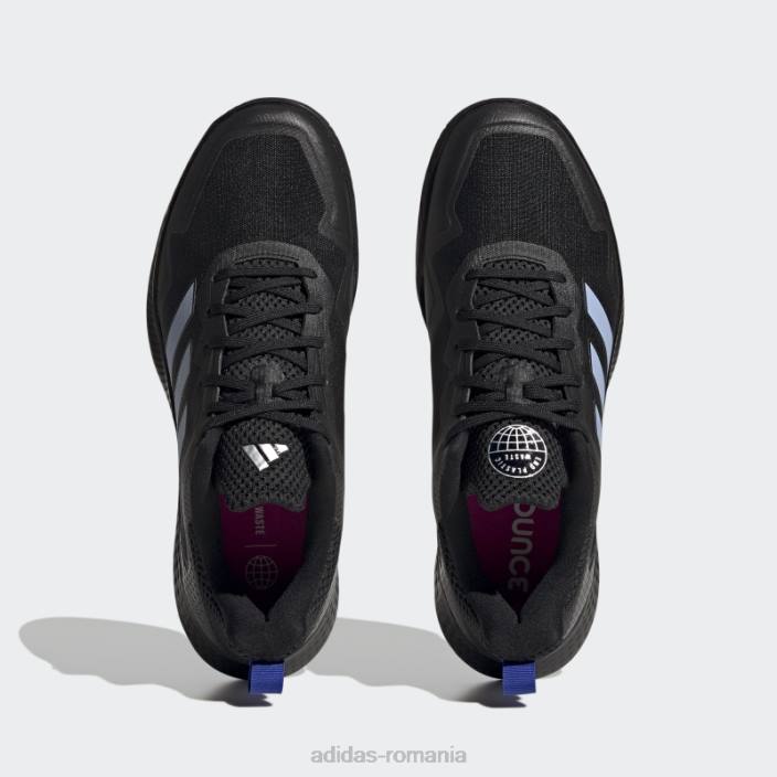 Adidas pantofi de tenis de viteză sfidătoare negri adidas unisex zori negru/albastru/fucsia 2JBN12396