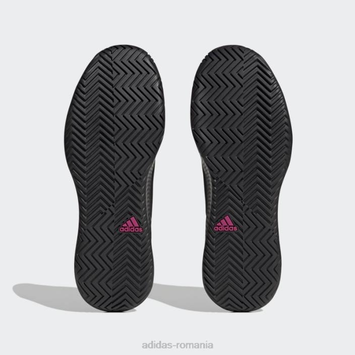 Adidas pantofi de tenis de viteză sfidătoare negri adidas unisex zori negru/albastru/fucsia 2JBN12396