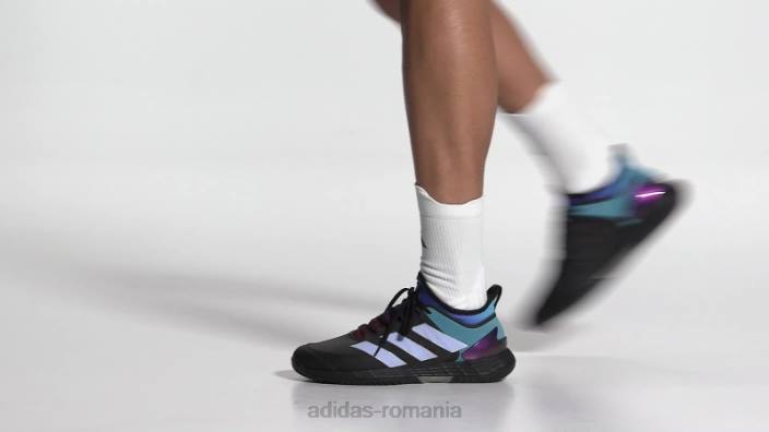 Adidas pantofi tenis gri adizero ubersonic 4 adidas unisex gri/albastru zori/negru 2JBN12471