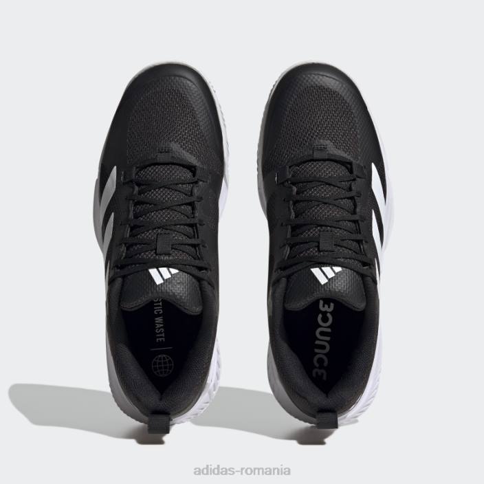 Adidas pantofi adidas negri court team bounce 2.0 unisex alb negru 2JBN12549
