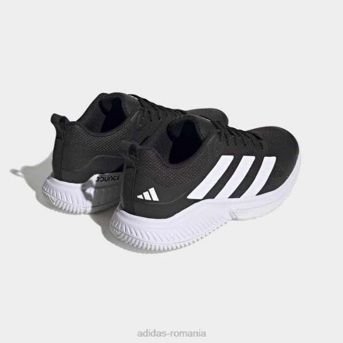 Adidas pantofi adidas negri court team bounce 2.0 unisex alb negru 2JBN12549