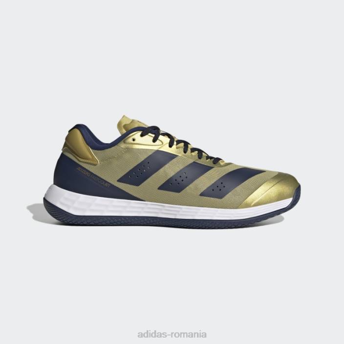 Adidas pantofi adizero fastcourt aurii metalici unisex auriu metalic/albastru marin/alb 2JBN12791