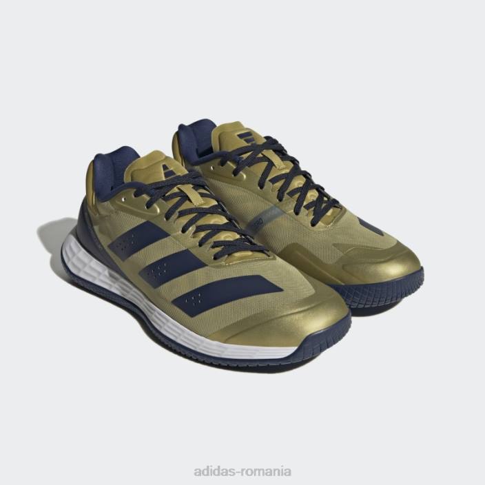Adidas pantofi adizero fastcourt aurii metalici unisex auriu metalic/albastru marin/alb 2JBN12791