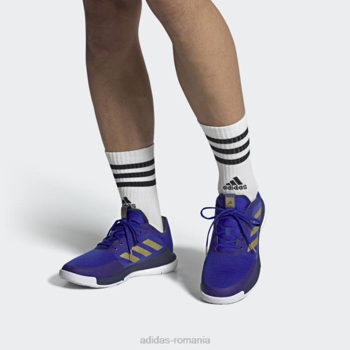 Adidas pantofi crazyflight albastru adidas unisex albastru/auriu mat/albastru marin 2JBN13056