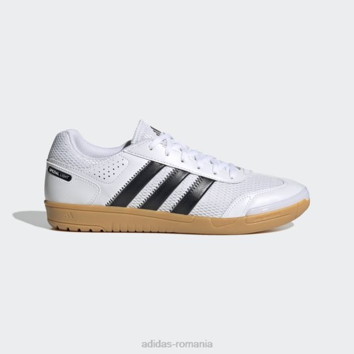 Adidas pantofi de handbal albi spezial light unisex alb negru 2JBN12430
