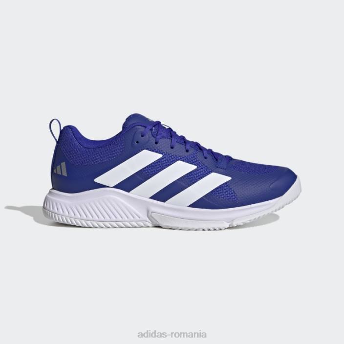 Adidas pantofi pentru echipa de teren albastru bounce 2.0 unisex albastru/alb/argintiu 2JBN12784