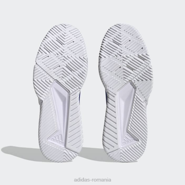 Adidas pantofi pentru echipa de teren albastru bounce 2.0 unisex albastru/alb/argintiu 2JBN12784