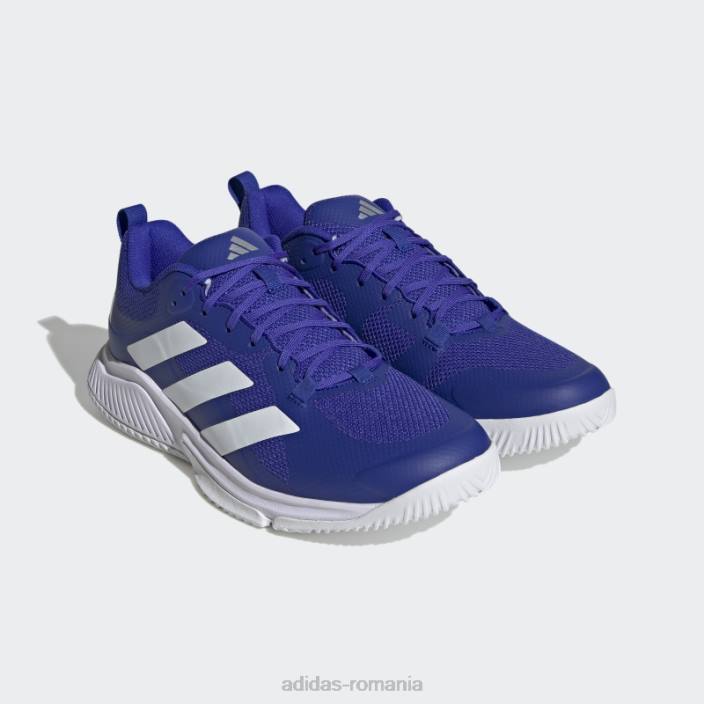 Adidas pantofi pentru echipa de teren albastru bounce 2.0 unisex albastru/alb/argintiu 2JBN12784